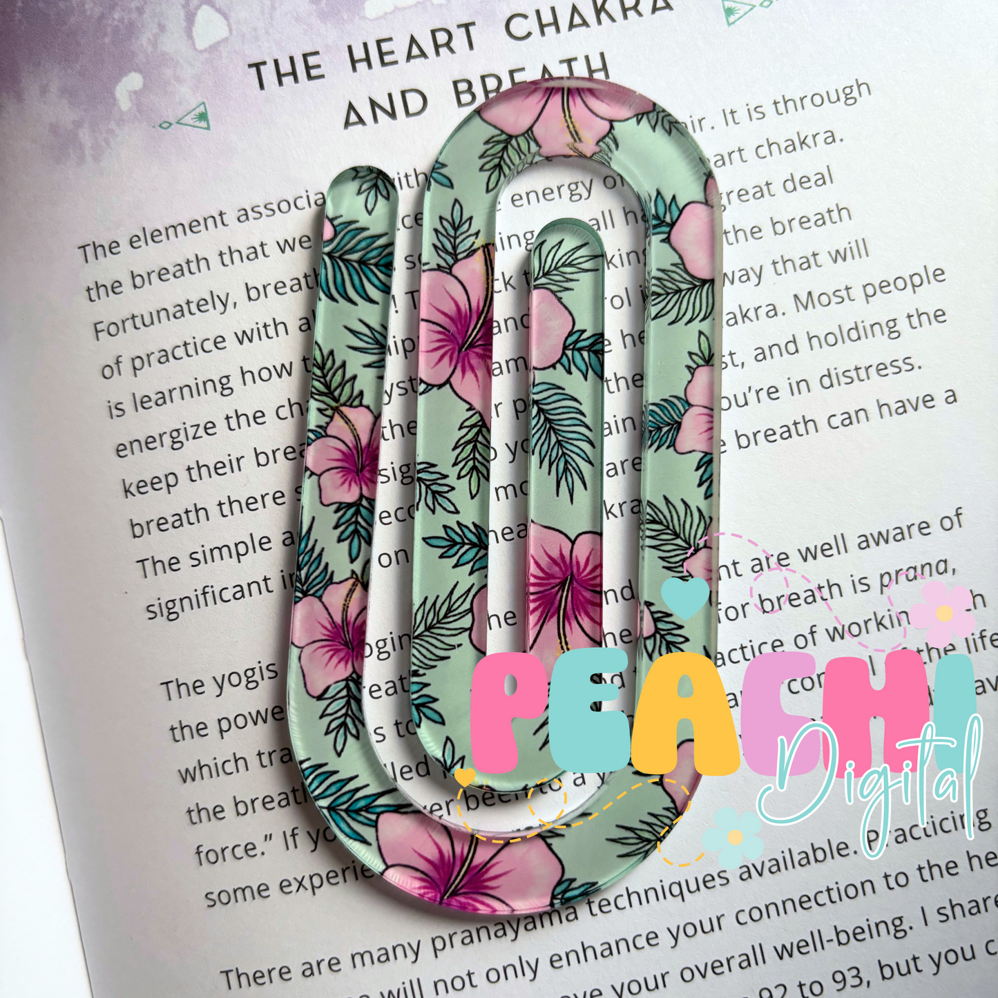 Hibiscus 1 Jumbo Clip Bookmark