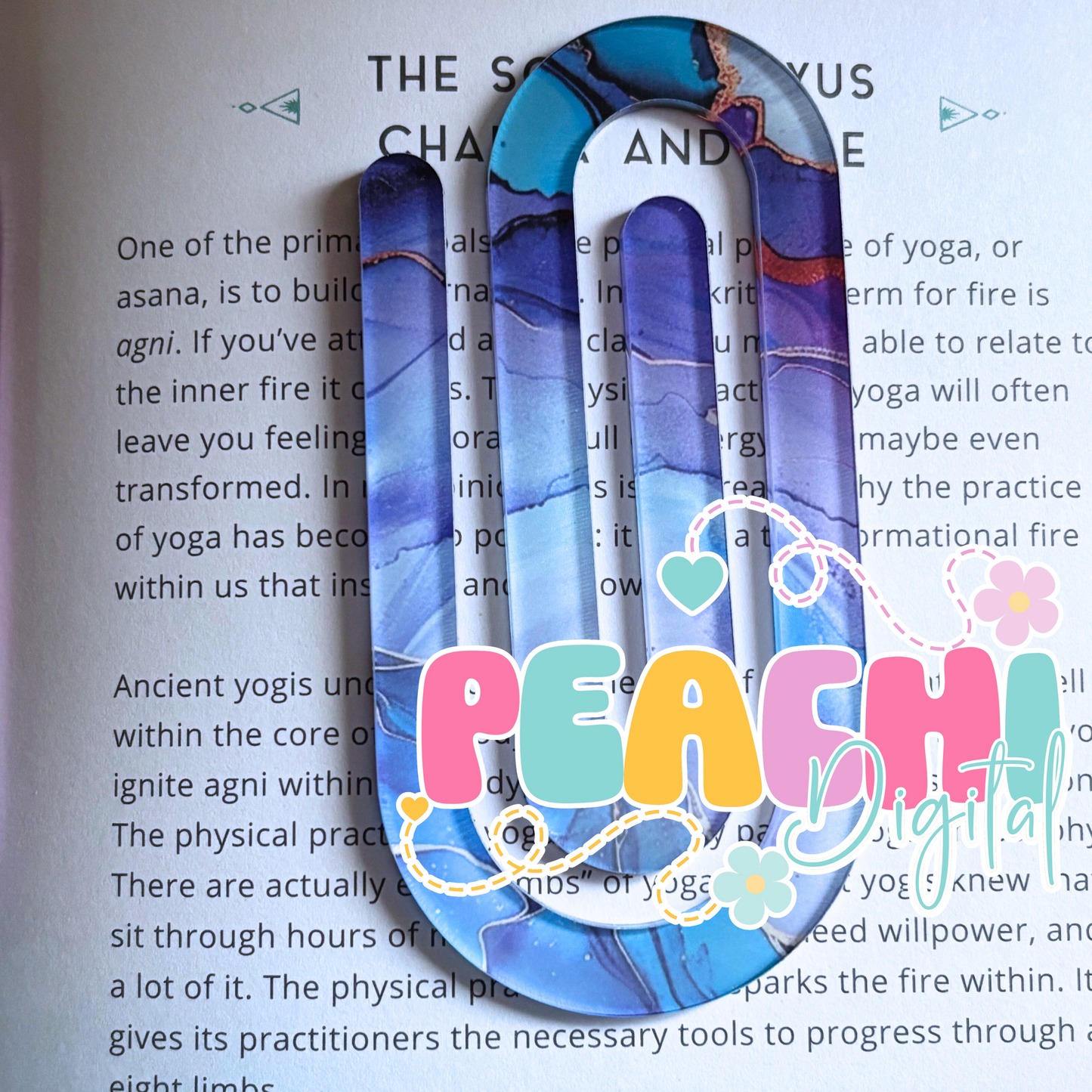 Blue Marble Jumbo Clip Bookmark