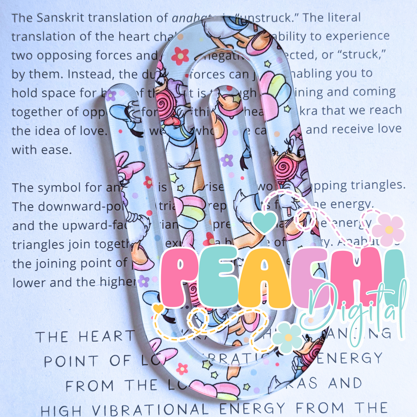 Love D Duck Jumbo Clip Bookmark