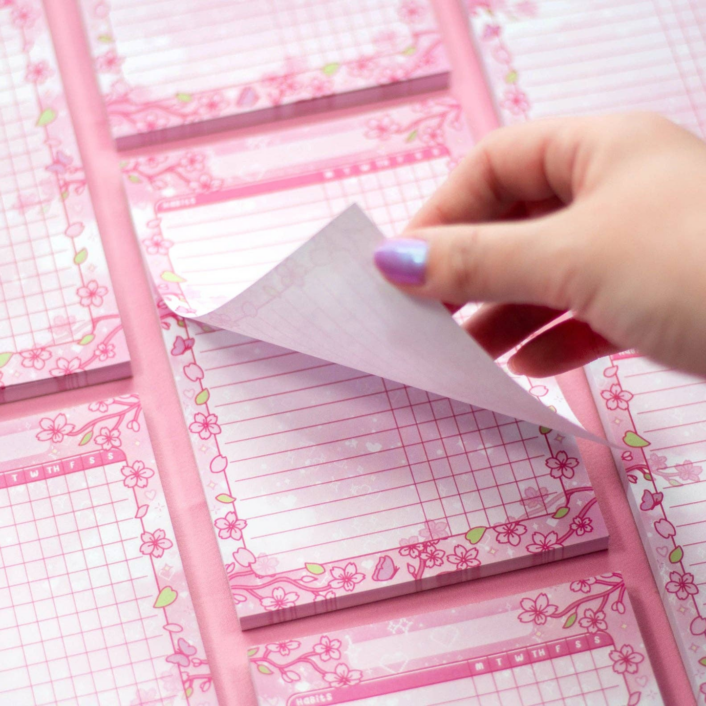 Sakura Habit Tracker Notepad