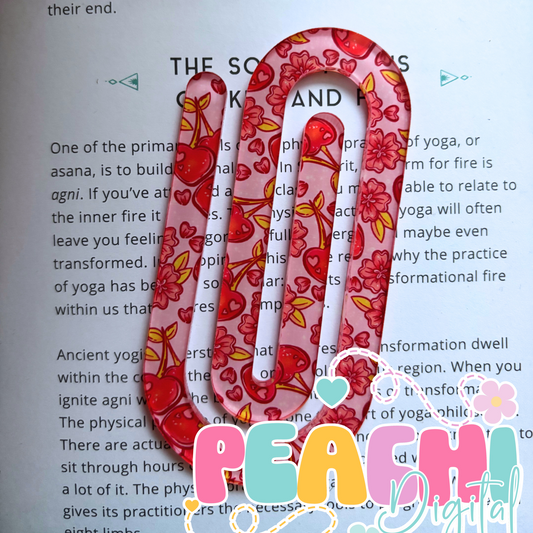 Cherry Blossom Jumbo Clip Bookmark
