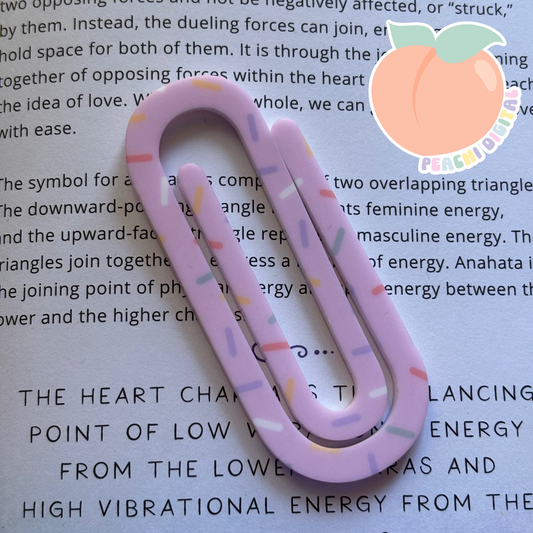 Pink Donut Clip Bookmark