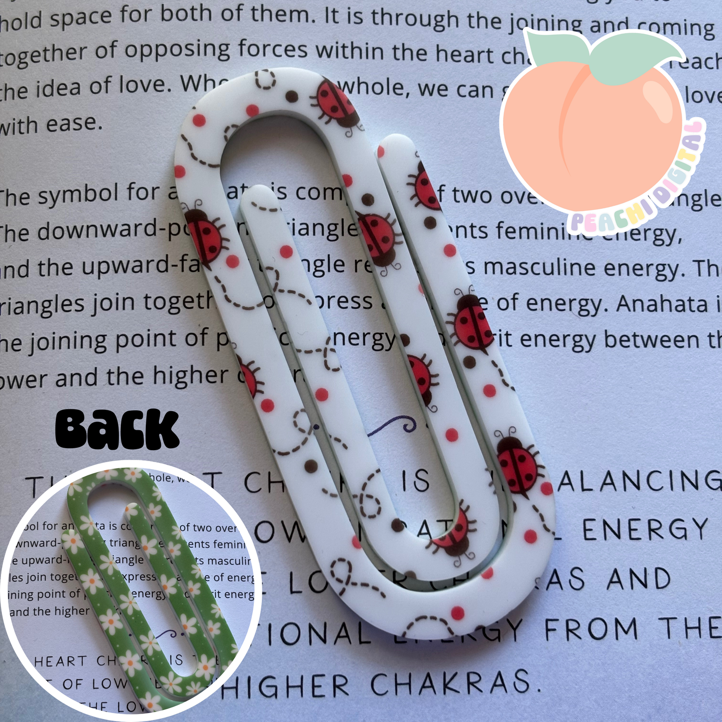 Ladybugs Clip Bookmark