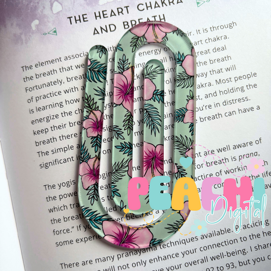 Hibiscus 1 Jumbo Clip Bookmark