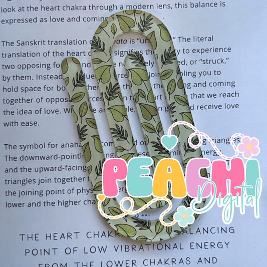 Leaves Jumbo Clip Bookmark