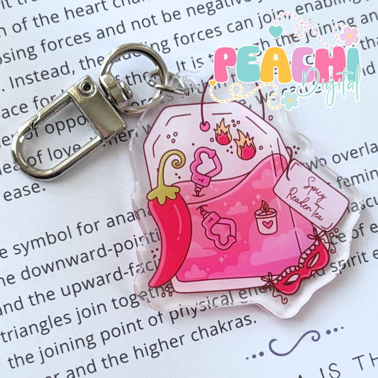 Spicy Reader Tea Keyring
