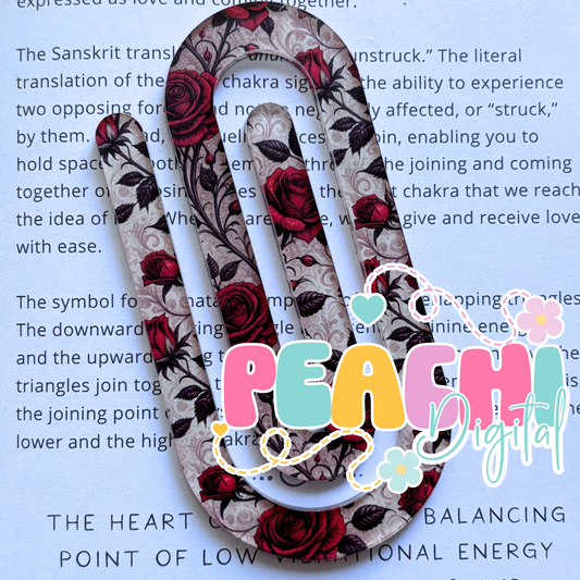Gothic Rose Jumbo Clip Bookmark