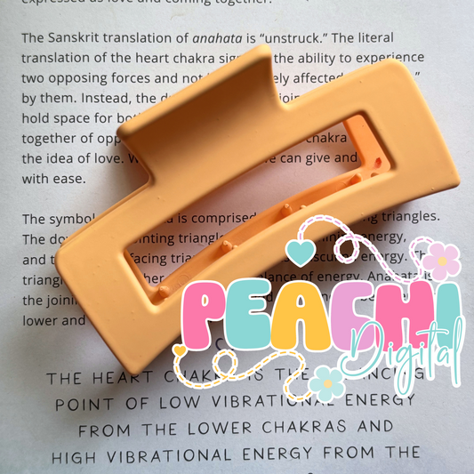 Yellow/orange Hair Clip