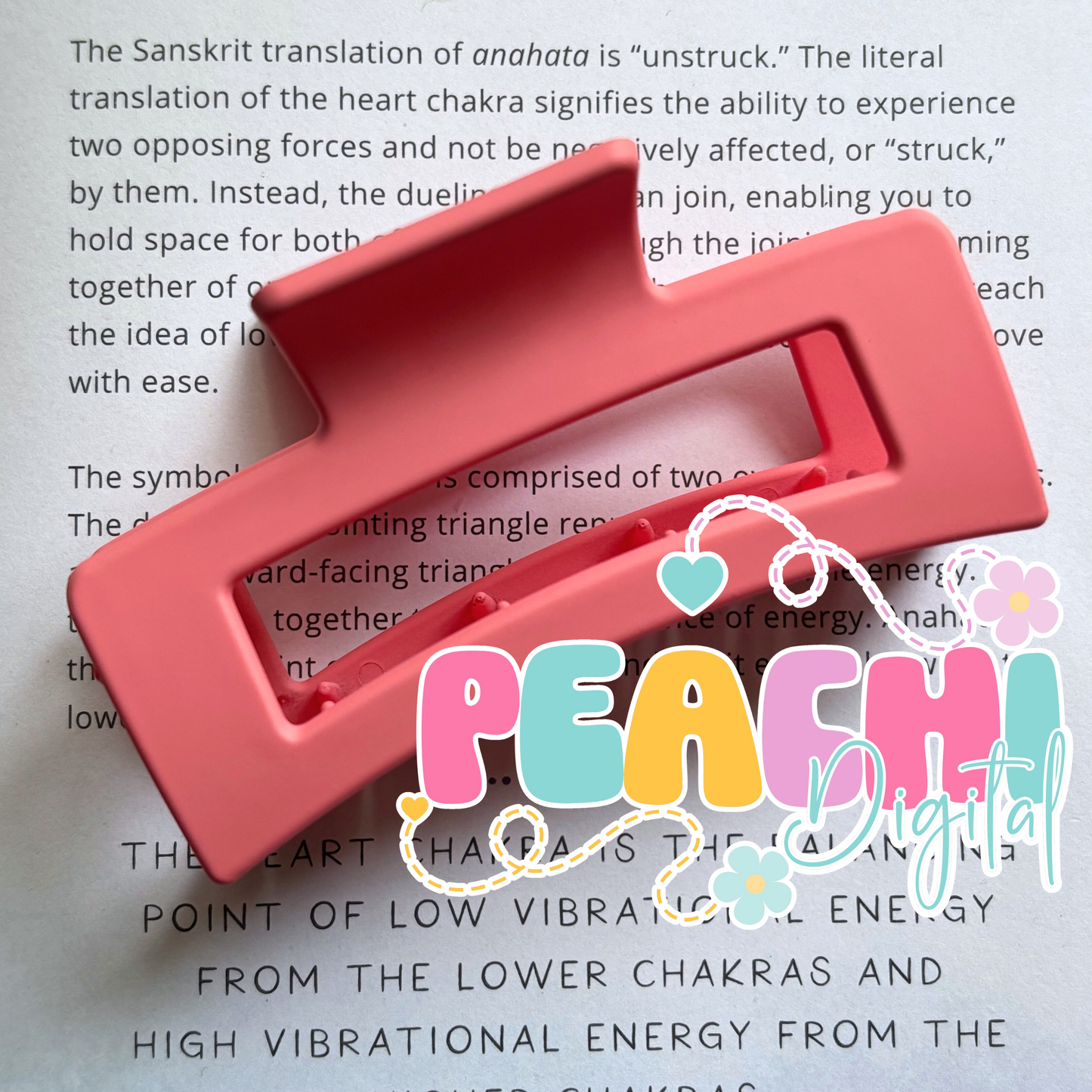 Pink/Red Hair Clip