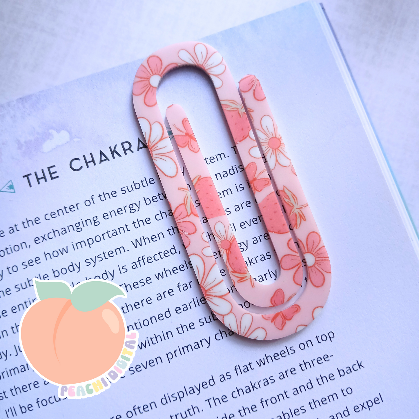 Strawberry Kisses Clip Bookmark