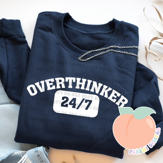 Overthinker 24/7 PNG
