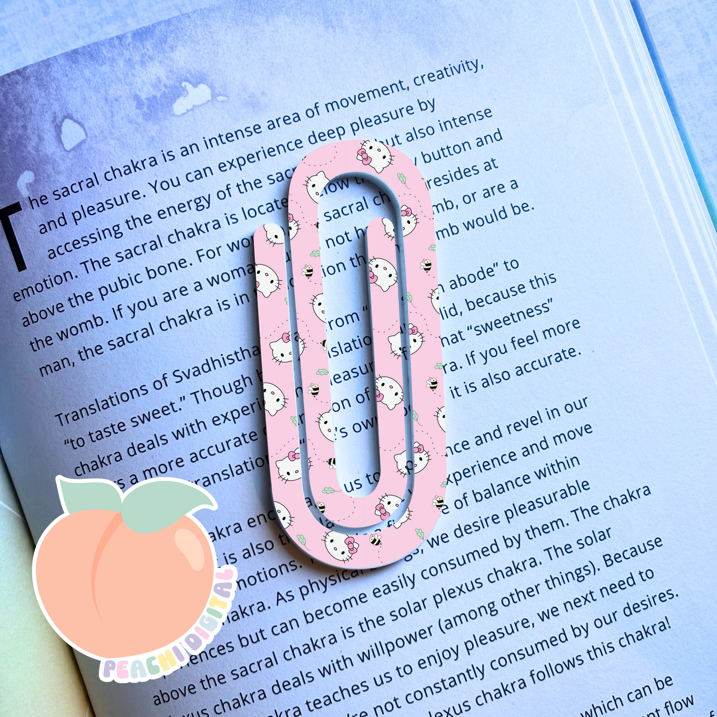 Hello Bee Pink Clip Bookmark