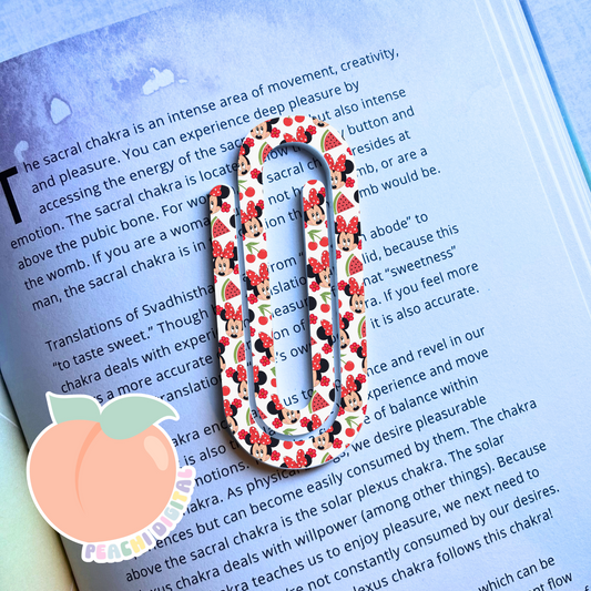 Watermelon Mouse Clip Bookmark