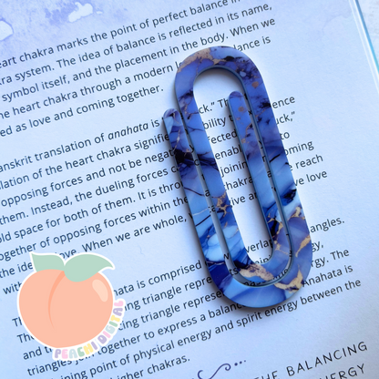 Deep Blue Marble Clip Bookmark