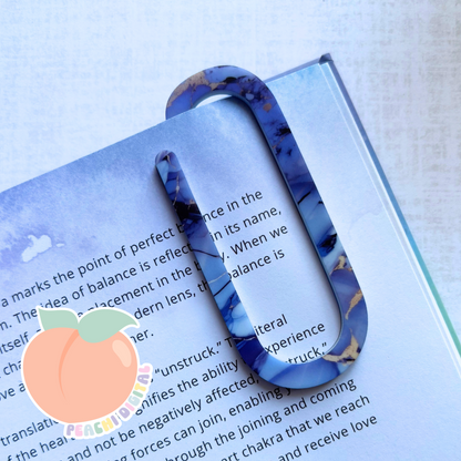 Deep Blue Marble Clip Bookmark